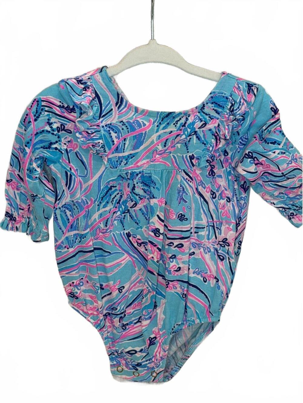 Lilly Pulitzer Baby Velma Bodysuit Under The Moon 3-6M
